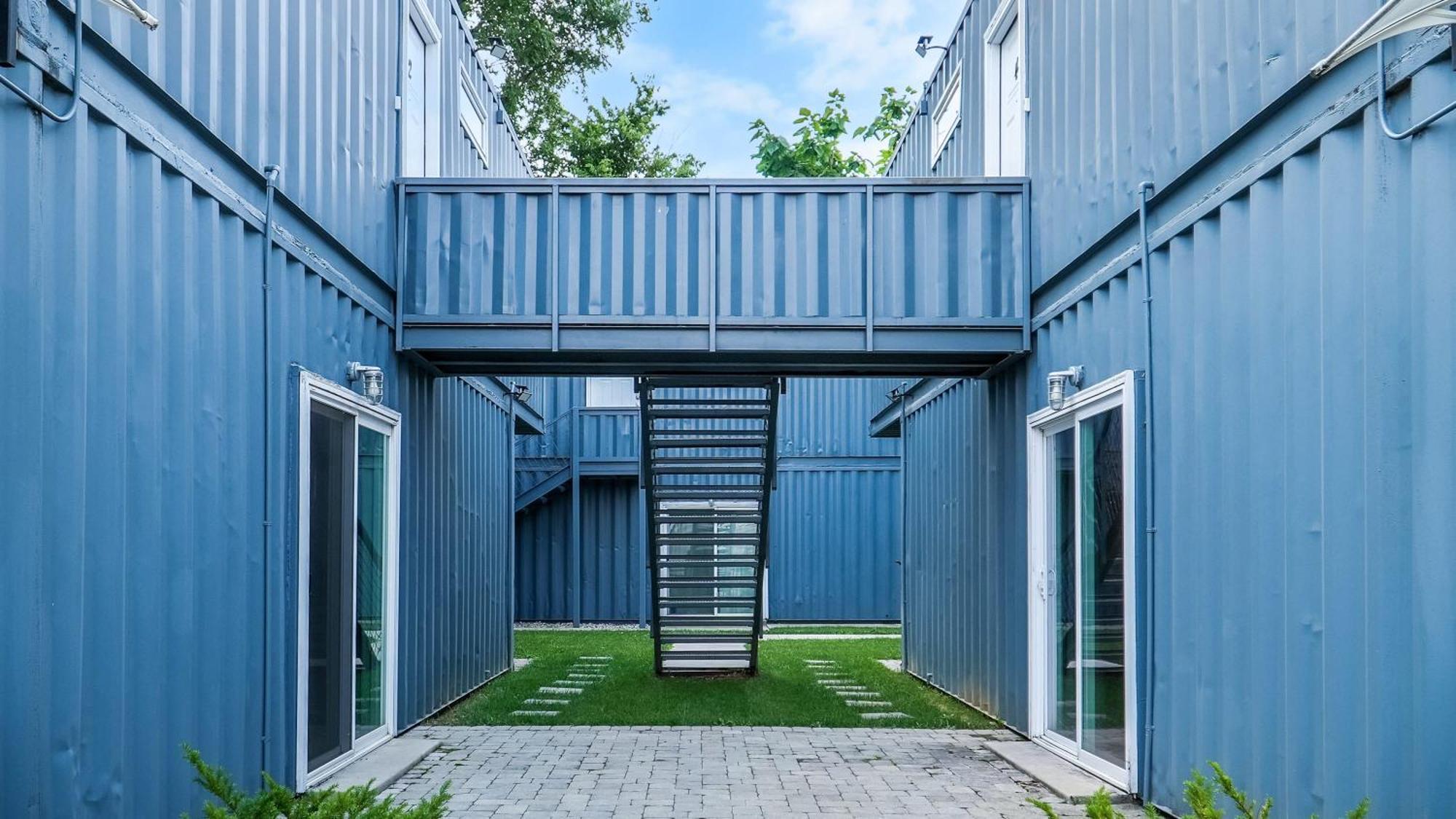Unique Shipping Container Retreat: Six 1br Units